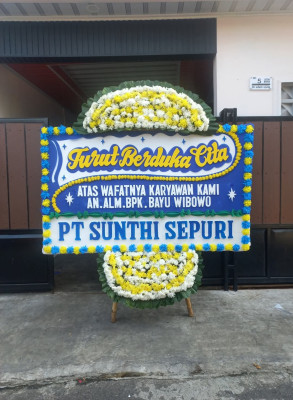 Papan Bunga Duka di Cimahi